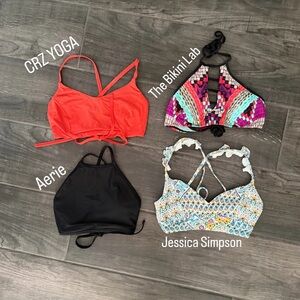Assorted Bikini & Swim Tops - Coral, Black, Multicolor, Floral